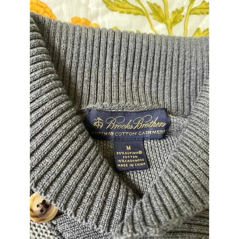 Brooks Brothers Shawl-Collar Sweater - Picture 2 of 11
